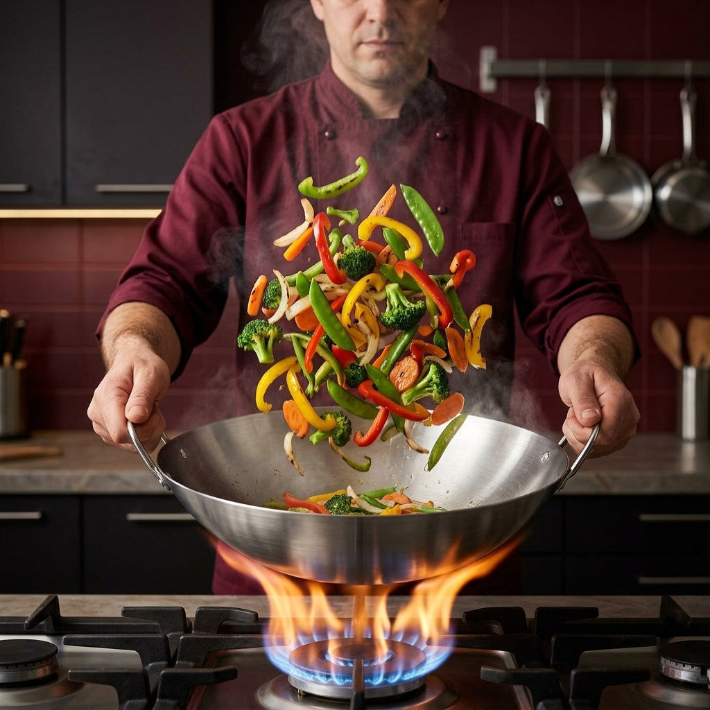 Wok | Acier inoxydable 18/10
