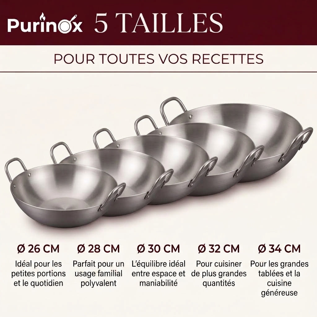 Wok | Acier inoxydable 18/10
