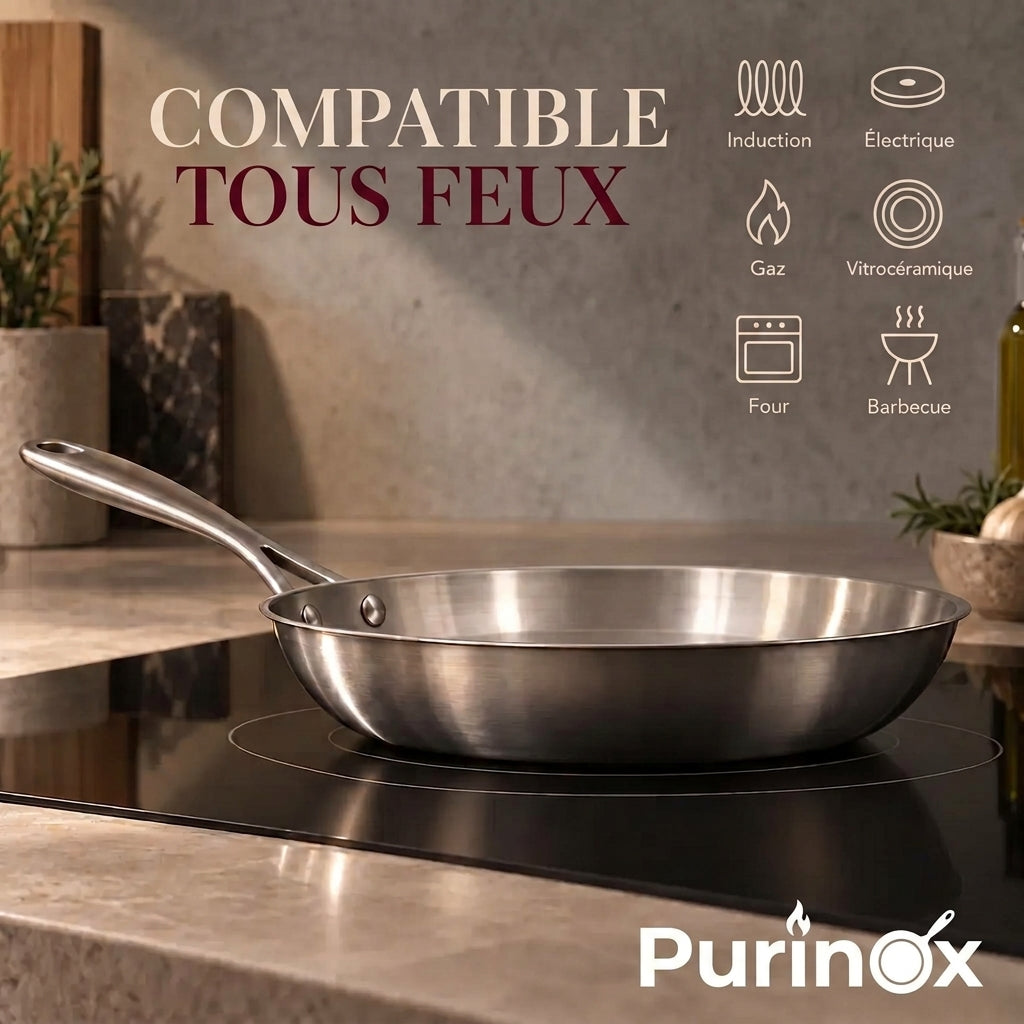 Poêle | Acier inoxydable 18/10